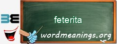 WordMeaning blackboard for feterita